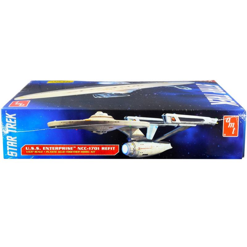 Skill 2 Model Kit U.S.S. Enterprise NCC-1701 Refit Starship "Star Trek" 1/537 Scale Model by AMT, 3 of 5