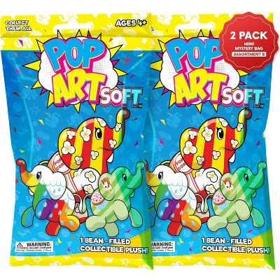 Pop Soft Plush Elephant Mini Mystery Assortment B | Stocking Stuffer | Blind Bags for Girls & Boys | Surprise Collectibles | Mystery Bag Toys
