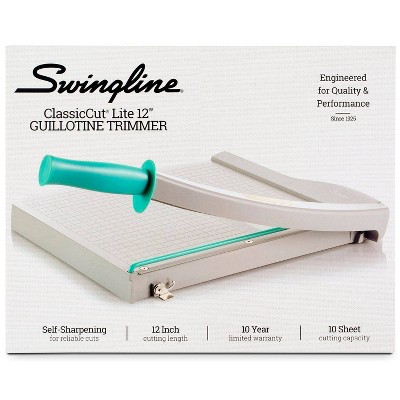 Swingline Guillotine Paper Trimmer - Gray/teal: Manual Craft