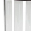 HomeRoots 9" Clear And Brown Cylinder Metal Table Vase - 4 of 4
