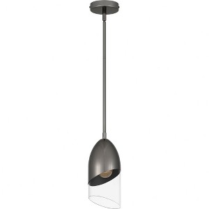 Quoizel Lighting Haynes 1 - Light Pendant in  Black Chrome - 1 of 1