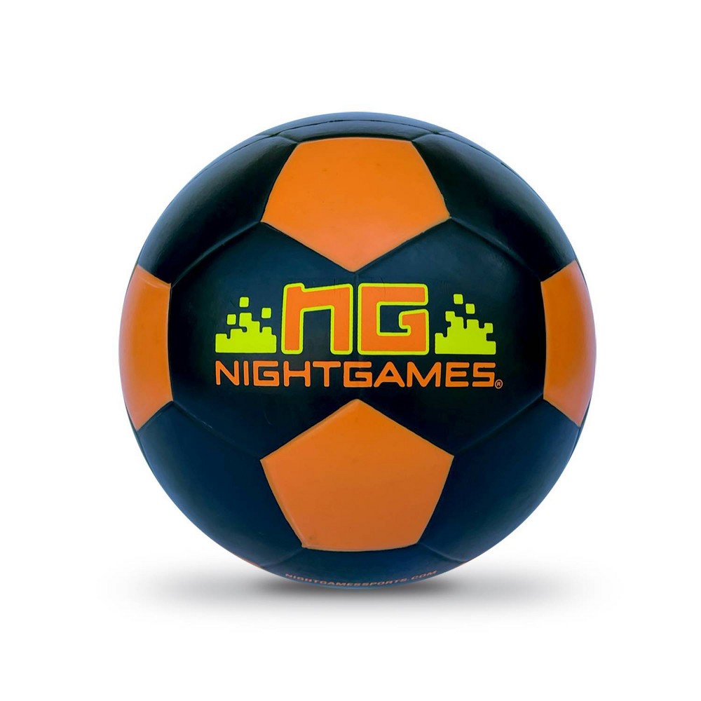 Night Games LED Light Up Size 5 Soccer Ball: Rubber Shell | Age 8+