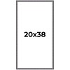 PosterPalooza | Textured Grey Picture Frame - UV Acrylic, Foam Board Backing, Hanging Hardware - 2 of 4