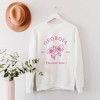 Simply Sage Market Women's Graphic Sweatshirt Embroidered Georgia Cherokee Rose - PINK - 3 of 4