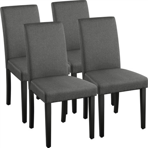 Grey material dining chairs hot sale