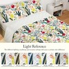 Boersma Floral Quilt 3 Pieces Microfiber Quilt Sets Lightweight Bedspreads Botanical Coverlets Quilt Bedding Set All Season Quilts Twin Size - 3 of 4