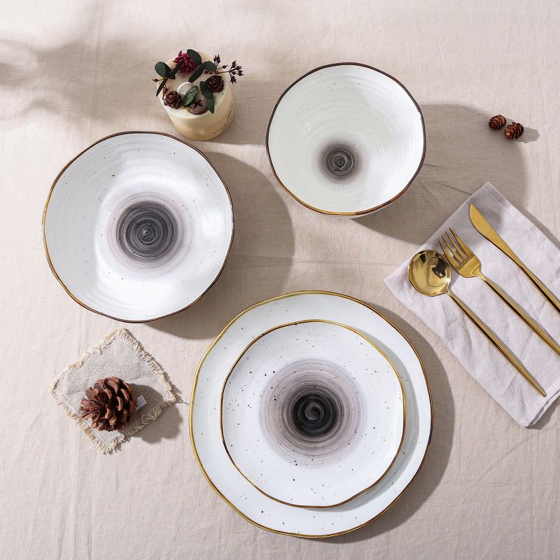 Christian Siriano Luma 16-Piece Dinnerware Set Porcelain, Service for 4,, 3 of 8