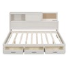Full Size Wooden Daybed with 3 Storage Drawers and USB Ports - 3 of 4