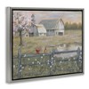 Stupell Industries Blossoming Trees Country Farm Floating Frame Canvas Art - 2 of 4