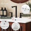 Mshliw 30" Vintage Bathroom Vanity with Ceramic Sink, Soft-Close Fence Doors, Iron Legs & Antique Dark Brown Finish - 3 of 4