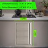 BBQ Access Door， Garvee Grill Door Double Door Brushed Stainless Steel, Outdoor Kitchen Doors for BBQ Island Grilling Station - 2 of 4