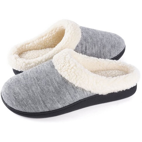 Women's Claire Sherpa Lined Clog Slipper, Size 9.5-10.5 Us Women, Cloud  Gray : Target