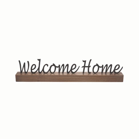 Welcome Home Word Block Foreside Home And Garden Target