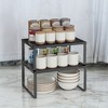 2 Pack Spice Rack, Cabinet Shelf Organizers, Shelf Organizer, Countertop Organizer, Shelf Riser, Stackable, Expandable - 2 of 3