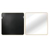Wooakway Square Black/Gold/Silver Metal Accent Wall Mirror Modern Bathroom Vanity Mirror for Living Room Entryway Over Mantel Decor - 4 of 4