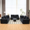 135.5'' Striped Corduroy Modular U-Shaped Sectional Sofa with Reversible 6-Seater Chaise, Ergonomic Design, Cloud-Like Softness - 4 of 4