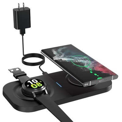 HANPURE Wireless Charger for S23 Note 20, Galaxy Watch 5/4/3,Active 2/1, Wireless Charging Pad for Galaxy Buds 2/+/Pro/Live