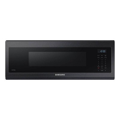 Samsung - 1.1 Cu. ft. Smart Slim Over-the-range Microwave with 400 CFM Hood Ventilation, Wi-Fi & Voice Control - Stainless Steel