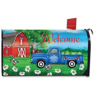 Briarwood Lane Sunshine Barn Summer Large Mailbox Cover Farm Over