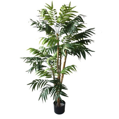 Nature Spring Artificial Indoor/Outdoor Potted Tropical Palm Tree - 5'