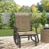 Outsunny Outdoor Swing Glider Chair, Patio Mesh Rocking Chair with Steel Frame for Backyard, Garden, and Porch - 2 of 4