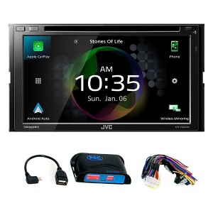 JVC KW-V960BW CarPlay Android Auto CD/DVD AV Receiver SWI-CP5 Steering Interface - 1 of 4