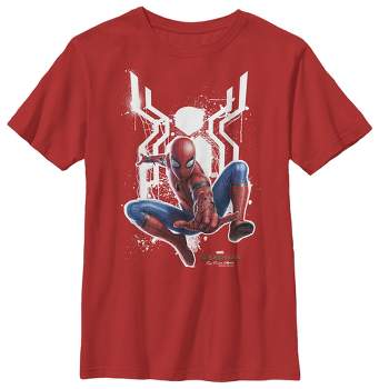 Boy's Marvel Spider-Man: Far From Home Logo Splatter T-Shirt