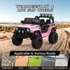 2 Seater Ride On Car for Kids, 12V Cruiser Car, Battery Powered Electric Car w/Remote Control,  LED Lights, Music Player, Gift for Boys Girls 3-8 - 3 of 4