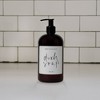 Sweet Water Decor Amber Plastic White Script Label Dish Soap Dispenser - 16oz - 2 of 3