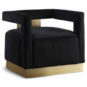 Meridian Furniture,Armani Velvet Accent Chair - 1 of 4