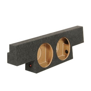 QPower Non HD Crew Cab Behind Seat Dual 12 Inch Subwoofer Box (2 Pack) - 1 of 4