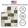 Sweet Jojo Designs Boy Crib Bedding + BreathableBaby Breathable Mesh Liner Baby Nursery Woodland Camo Beige Green and Black - 4 of 4