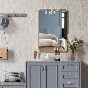 Lyngins 24x36 Rectangular Wall Mirror – 4mm HD Glass Bathroom Mirror, Anti-Rust Aluminum Bathroom Decor, Shatterproof Mirrors for Bathroom Sink - 1 of 4