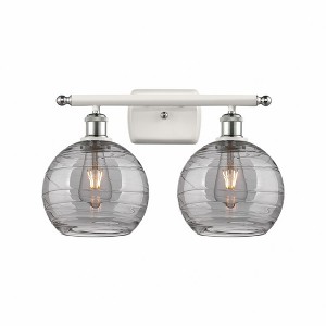 Athens Deco Swirl - 2 Light Bath Vanity In Industrial Style-11.25 Inches Tall and 18 Inches Wide - 1 of 1