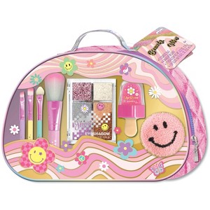 Hot Focus Glamz Beauty Bag, Groovy Flower Handbag - 1 of 2