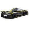 Pagani Huayra R Matt Black with Silver Accents and Yellow Stripes "Global64" Series 1/64 Diecast Model by Tarmac Works - 3 of 4