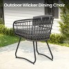 Pellebant Patio Rattan Dining Chairs Set Outdoor Dining Chairs with Cushions and Armrest Wicker Dining Armchairs Porch Chairs - 4 of 4