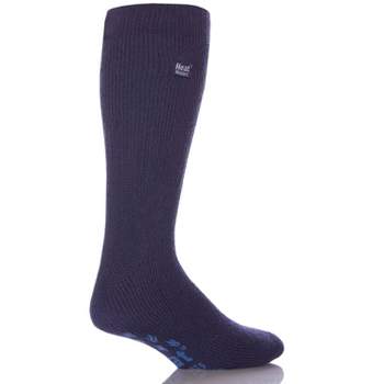 Soft Padded Lounging Socks with Grippers - Grey