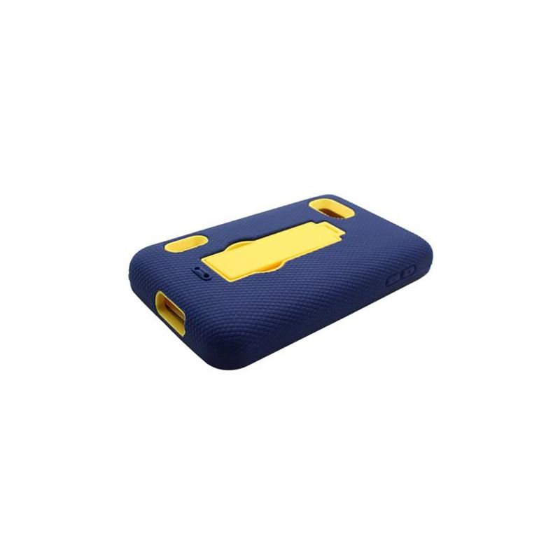 Aimo 3 in 1 Case with Stand for LG Optimus F3/MS659 - Navy Blue/Yellow, 3 of 4