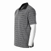 Gioberti Men's Regular Fit Yarn Dye Striped Short Sleeve Polo Shirt With Pocket - 3 of 3