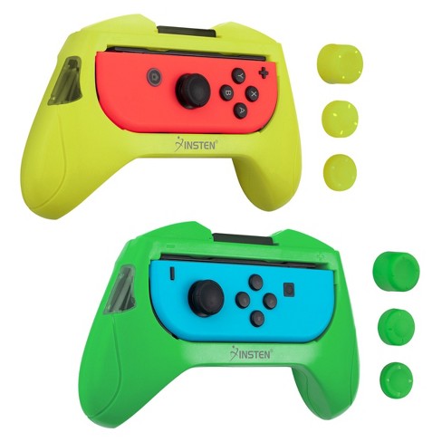 Insten 2 Pack Controller Grips Compatible with Nintendo Switch Joy-Con  Controllers, Neon Green, Neon Yellow