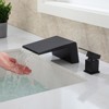 Cobbe Bathroom Sink Faucet Matte Black Single Handle 2-Hole with Waterfall Spout and Inlet Tube - 4 of 4