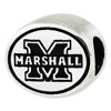 Black Bow Jewelry Sterling Silver & Enamel Marshall University Collegiate Bead Charm - 2 of 4