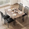 Small Dining Table for 2 with Ultra Comfortable PU Cushion, Small Table and Chairs Set of 2 Chairs for Home Kitchen, Apartment - 2 of 4