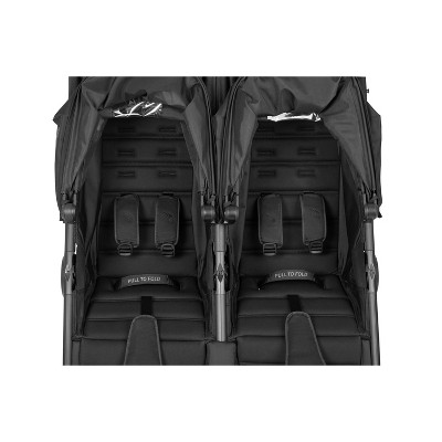Jet Black All-Terrain Double Bassinet Stroller