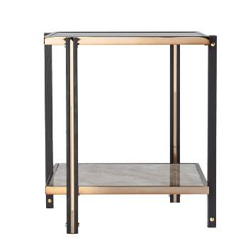Carswaf End Table with Mirrored Top Champagne - Aiden Lane