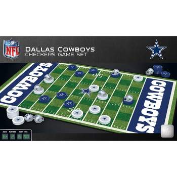 MasterPieces Officially licensed NFL Dallas Cowboys Checkers Board Game for Families and Kids ages 6 and Up