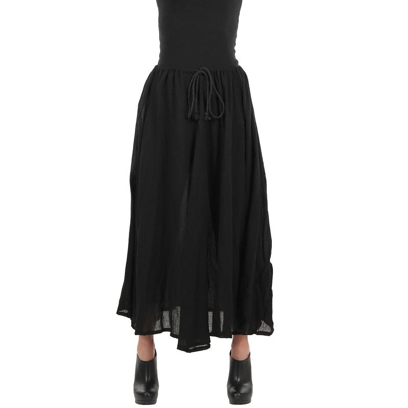 HalloweenCostumes.com One Size Fits Most  Women  Pirate Parachute Black Skirt, Black, 1 of 4