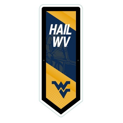 Evergreen Ultra-Thin Glazelight LED Wall Decor, Pennant, West Virginia University- 9 x 23 Inches Made In USA