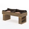 Heynemo Elevated Dog Bed Modern Wooden Pet Bed with 2 Cushions and Led Light, Small to Medium Elevated Pet Bed with Storage shelves - 2 of 4
